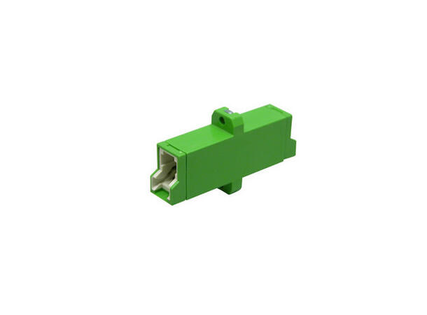 Adapter SM E2000/APC-SPX Green With Flange, Screw mount, Zr. sleeve